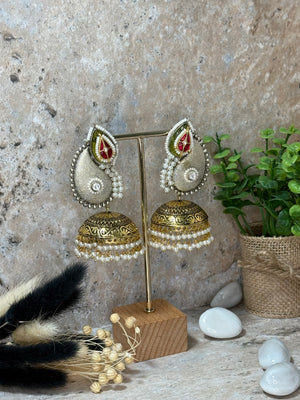 Pachi Kundan Jhumka